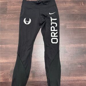 Nike Women’s Oregon Project Power Black and White Running Leggings